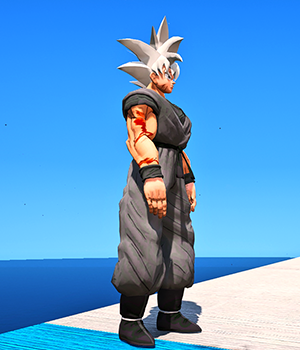 GTA V Goku white hair Ped